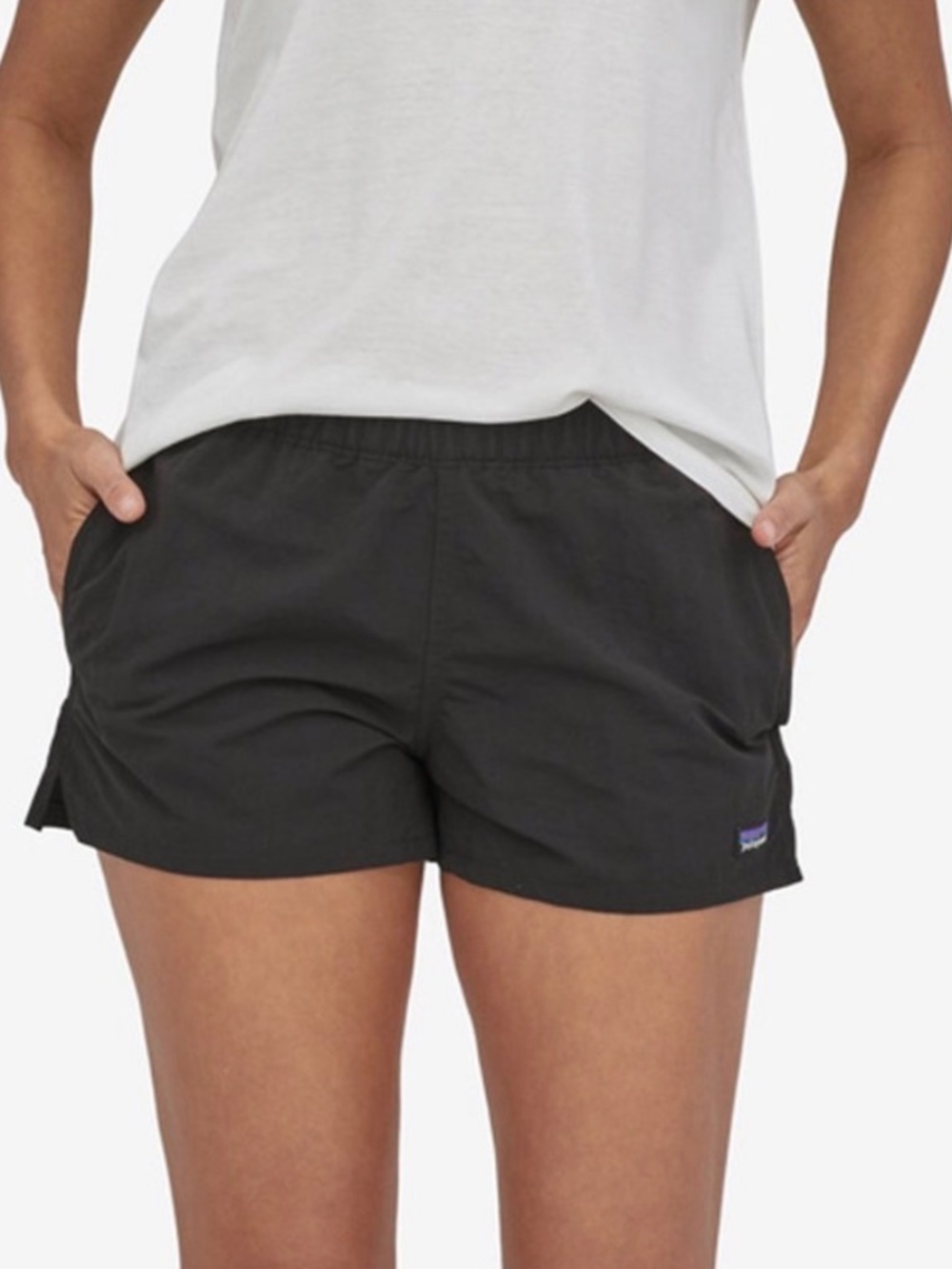 Patagonia Black Barely Baggies Pull-On Shorts medium